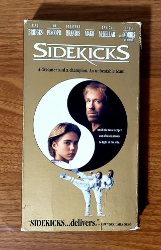 Sidekicks Chuck Norris Jonathan Brandis Vhs Vintage 1992 Rare