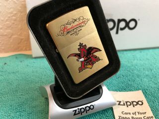 2000 Budweiser Millennium Limited Edition Zippo Lighter Xvi Usa Stock Z32