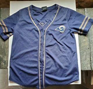 Vintage Los Angeles Rams St.  Louis Button Up Baseball Jersey Men 