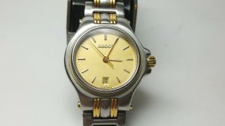 Authentic Gucci 9040l Two Tone Stainless Steel Ladies Watch Repair