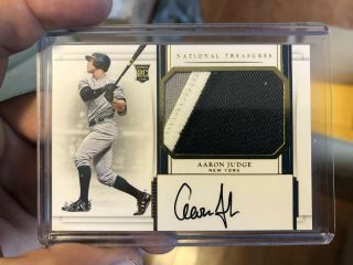 Aaron Judge 2017 National Treasures Rpa Auto Patch Rc 07/49 Yankees Rookie