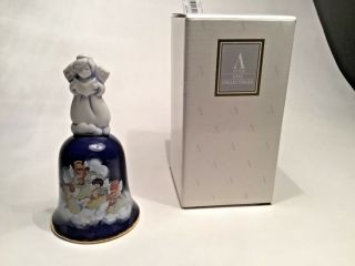 1992 Avon Porcelain Christmas Bell Avon Heavenly Notes Vintage Collectors