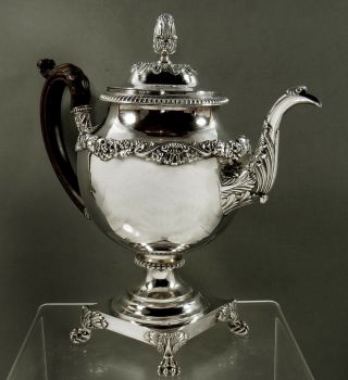 Harvey Lewis Silver Coffee Pot C1810 Yale Gallery