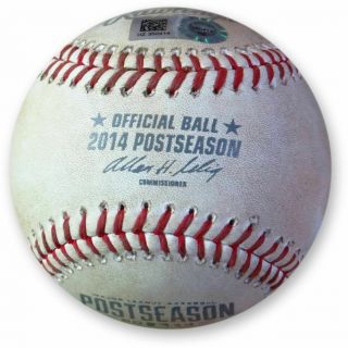 Zack Greinke Game Playoff Baseball 10/4/14 Nlds M.  Holliday Pitch Hz350414