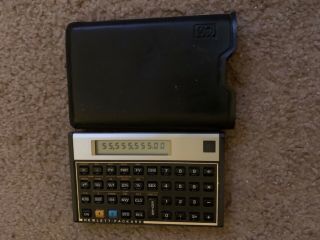 Vintage Hp 12c Financial Rpn Calculator Made In Usa Hewlett Packard