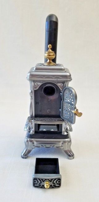 Dollhouse Cast Iron Pot Belly Stove Germany Bodo Hennig Metal Vintage Miniature 2
