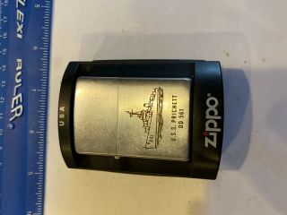 1958 Vintage Zippo Lighter Uss Pritchett Dd 561 Military Navy