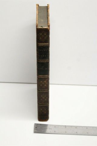 The Of John Locke 2nd Vol Ii London 1801 Leather Bound Antique Book
