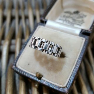 Vintage 925 Silver Ring,  Watch Bracelet Ring,  Size K½,  Sterling Silver