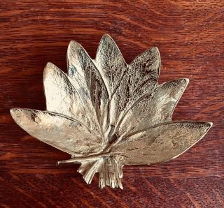 Vintage Virginia Metalcrafters Sage 7 Leaf Cluster Dish Item 3 - 49 - Pristine