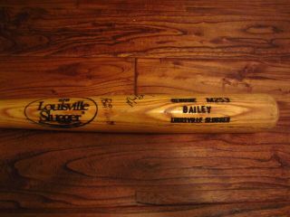 Mark Bailey 1984 - 1986 Houston Astros Game Louisville Slugger Bat Auto