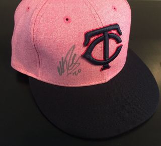 Eddie Rosario Game Worn Twins Mother’s Day Hat Mlb Authenticated Hologram