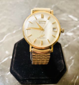 Vintage Longines Automatic Ultra - Chron 18k Gold Watch Deals Buys Gifts