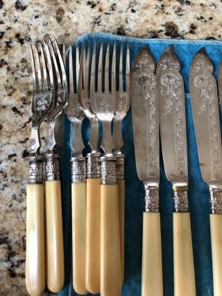 Bailey Banks & Biddle Sterling Silver Fork And Knife Fish Set