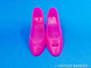Barbie / Francie Doll Pink Cut Out Heels / Shoes Htf Minty Vintage 1960 