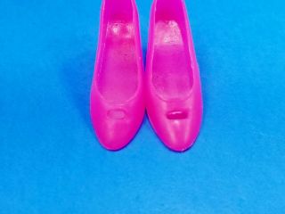 Barbie / Francie Doll Pink Cut Out Heels / Shoes HTF MINTY Vintage 1960 ' s 2