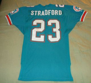 Troy Stradford Game Worn 1987 Rookie Miami Dolphins Football Jersey