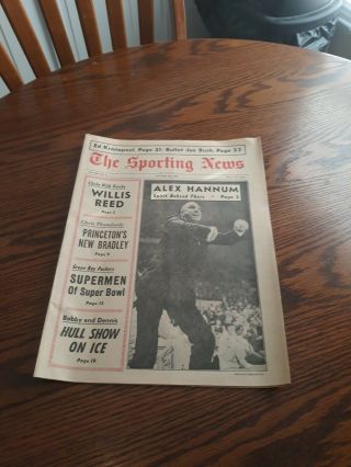 January 28,  1967 - The Sporting News - Alex Hannum Of The Philadelphia 76er 