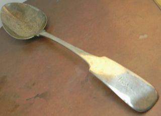 Irish Antique Sterling 12 1/2 " Stuffing Spoon 1810 By Rw 121 Grams Good Cond.