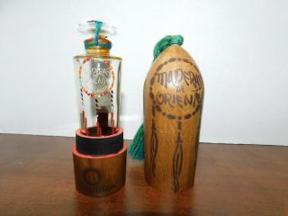 Vintage Myrurgia " Maderas De Oriente " Bottle With Splashes And Wood Box
