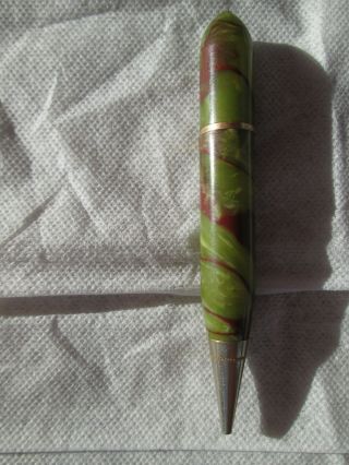 Small Vintage Mechanical Pencil with lead in wooden cylinder 3