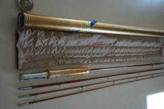 Vintage Wright & Mcgill Granger Deluxe Fly Rod 3 Pc 2 Tips In Tube