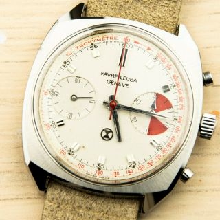 Favre Leuba - Vintage Chronograph - Valjoux 23 - Serviced - Steel - Men