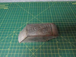 Gilchrist No.  78,  Cast Iron? Ice Block Shaver Antique Vintage Hand Tool Utensil