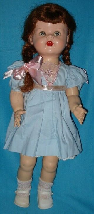 1950s Vintage Ideal 22 " Saucy Walker Doll With Flirty Eyes