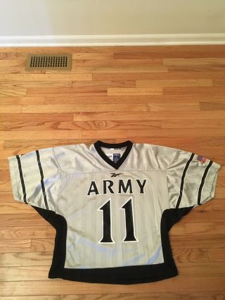 Army Black Knights Ncaa Vintage Authentic Reebok Game Worn Lacrosse Jersey Xl