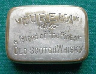 Antique Advertising Eureka Whisky Glasgow Wine Spirit Merchants Vesta Case