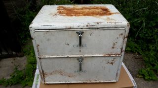 Tala Vintage Cake Baking Kitchenette Industrial Metal Cabinet 1950s Shabby Chic