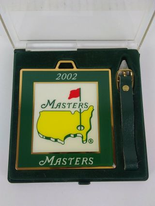 Golf Tag Masters 2002 Masters Golf Bag Tag Open Box