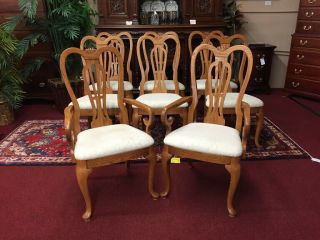Pennsylvania House Oak Dining Chairs - Set Of Eight - Delivery Available