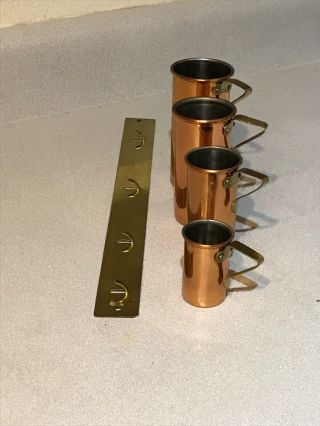 Vintage Copper Measuring Cups