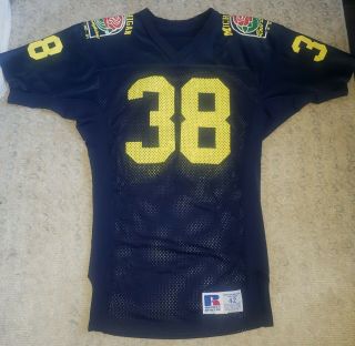 Jd Carlson Michigan Wolverines Football Game Russell Athletic Jersey Rose Bowl
