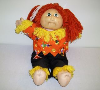 Vintage Cpk Cabbage Patch Kids Doll Red Hair W/ Halloween Outfit