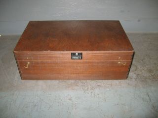 Vintage Unimat Db/sl Mini Lathe Wood Storage Box