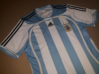 ARGENTINA 2006 2007 FOOTBALL SHIRT ADIDAS JERSEY WORLD CUP HOME SIZE MEDIUM (M) 3