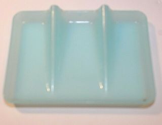 Vintage Tupperware 1278 Soap Dish Caddy Scrubby Holder Light Blue Pastel