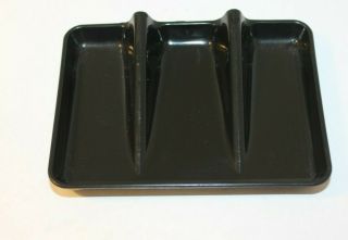 Vintage Tupperware 1278 Soap Dish Caddy Scrubby Holder Black
