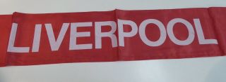 Rare Vintage Liverpool Fc The Reds Silk Scarf C.  1980’s - Ok For Age