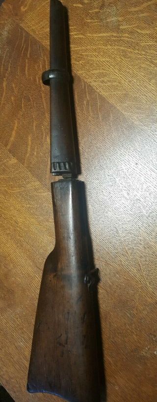 Antique Remington Rolling Block Carbine 1 5 Rear Stock Wood Forearm Butt Plate 2