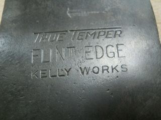 Vintage True Temper Flint Edge Kelly 3 1/2 lb Axe Head / Dayton Pattern 2