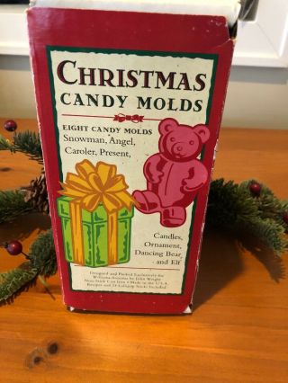 John Wright Cast Iron Williams Sonoma Christmas Candy Molds - Contains 8 Molds
