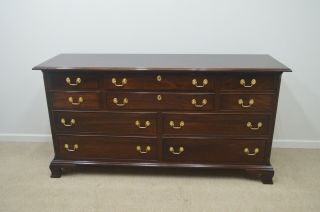Stickley Solid Mahogany Chippendale Chest of Drawers Dresser 2