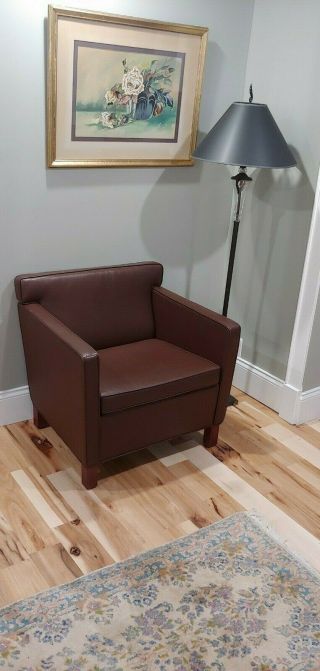 Ludwig Mies Van Der Rohe Krefeld Leather Lounge Chair By Knoll Studios