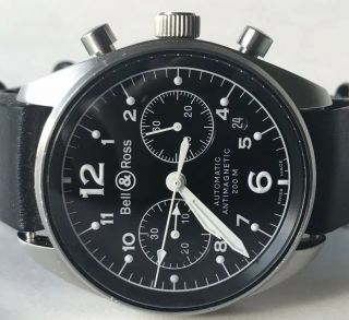 Bell & Ross Vintage 126 Chronograph Automatic Stainless Steel Men ' s Watch 3