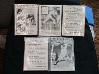 BASEBALL DIGEST - Five vintage 1964 Issues - March - April - July - August - Sept 2
