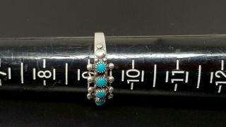 Vintage Sterling silver Navajo Turquoise Band ring size 9 3